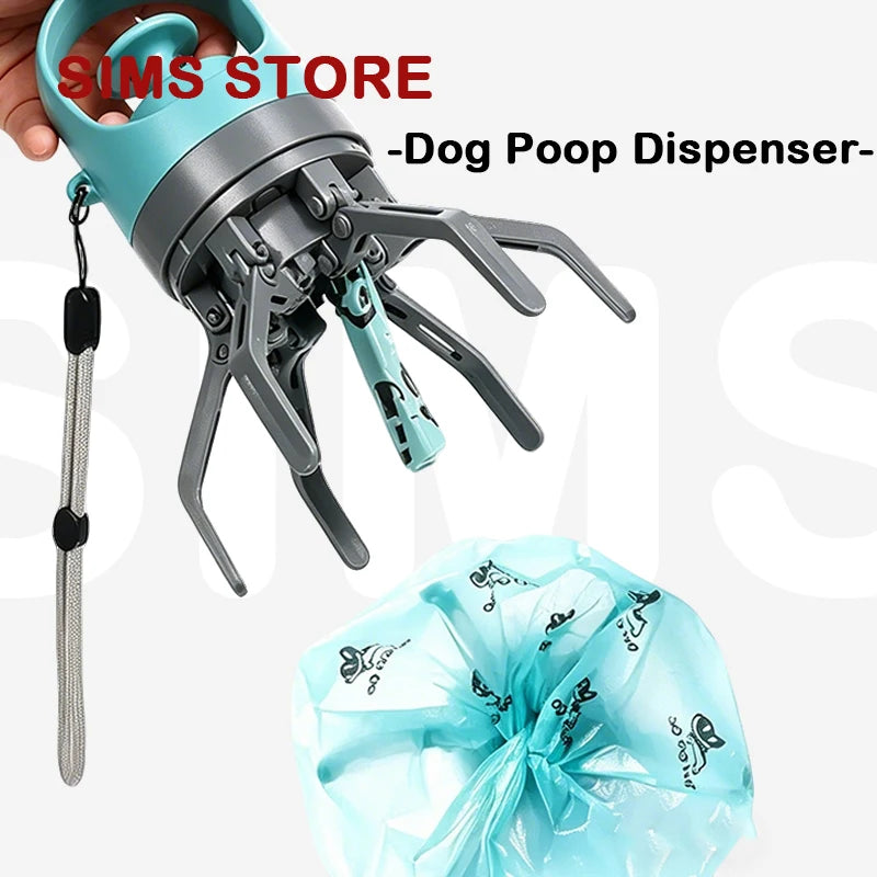 Ramasse-Crottes Portable pour Chien - Pince Hygiénique Sans Contact