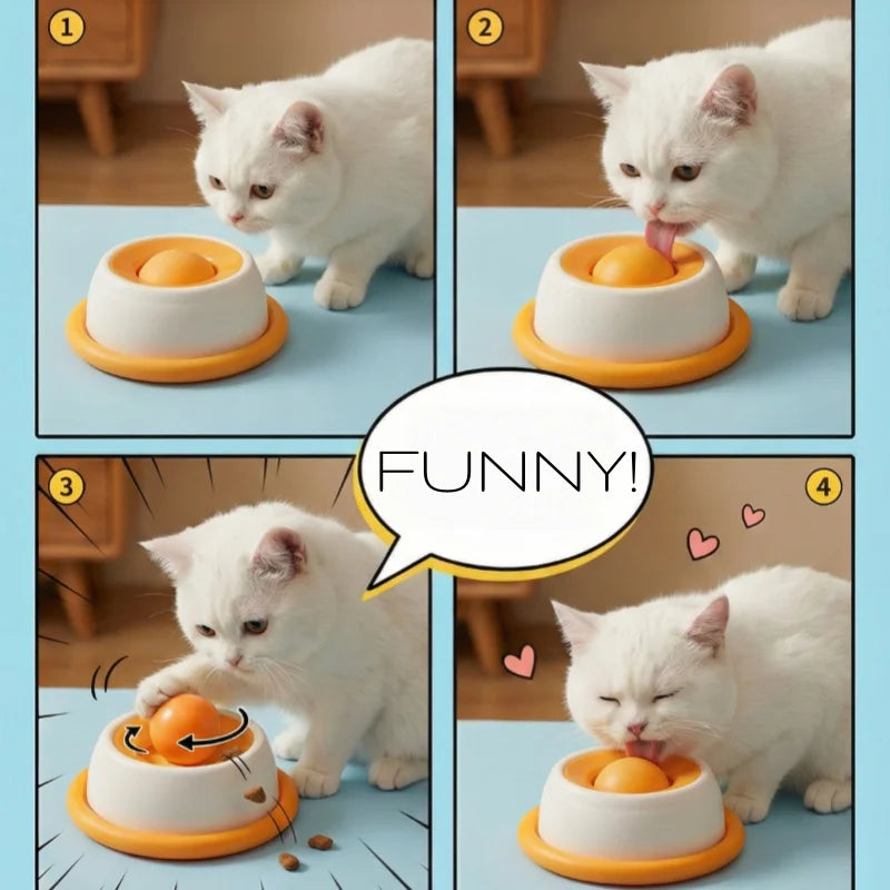 Bol Interactif Anti-Glouton pour Chien et Chat | Slow Feeder