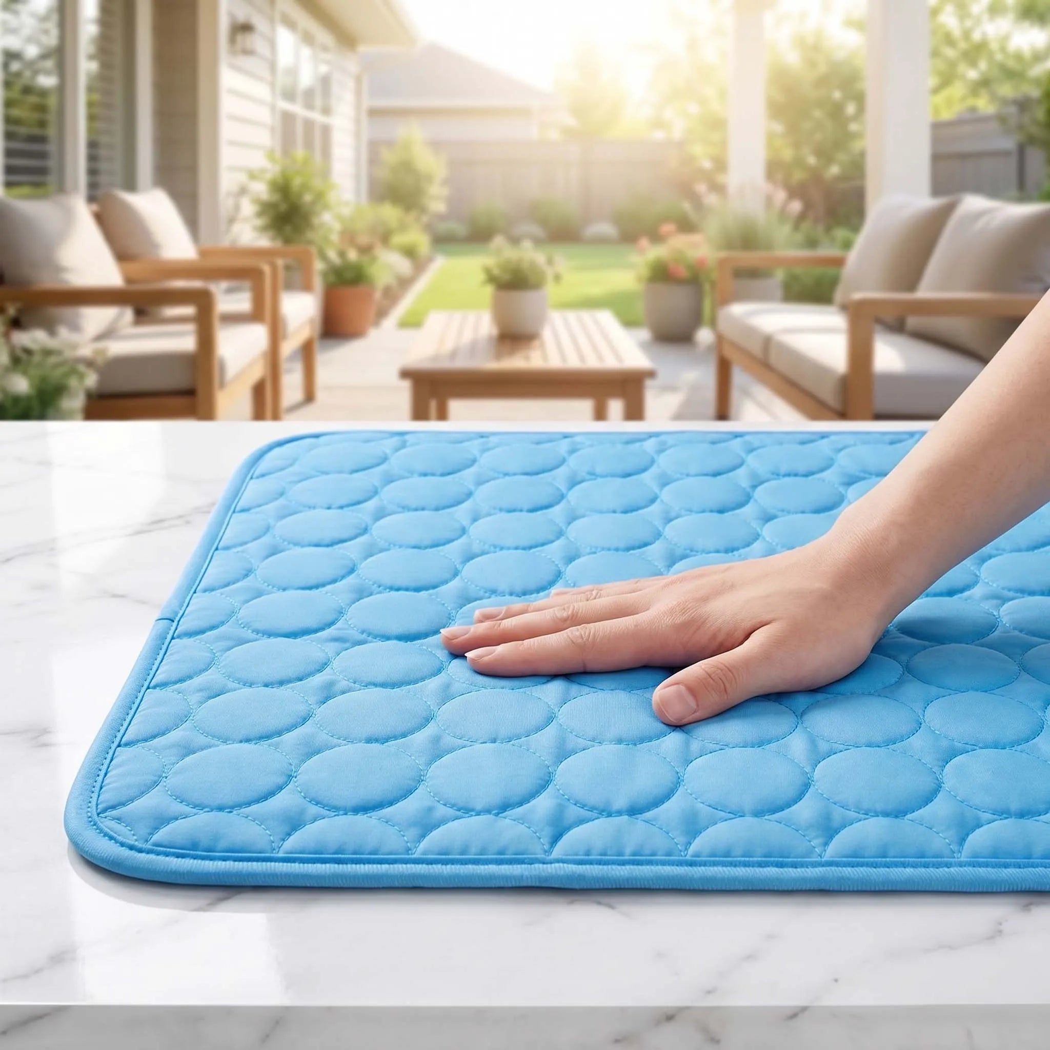 Tapis Rafraîchissant pour Chien et Chat | Couverture Respirante en Soie Glacée